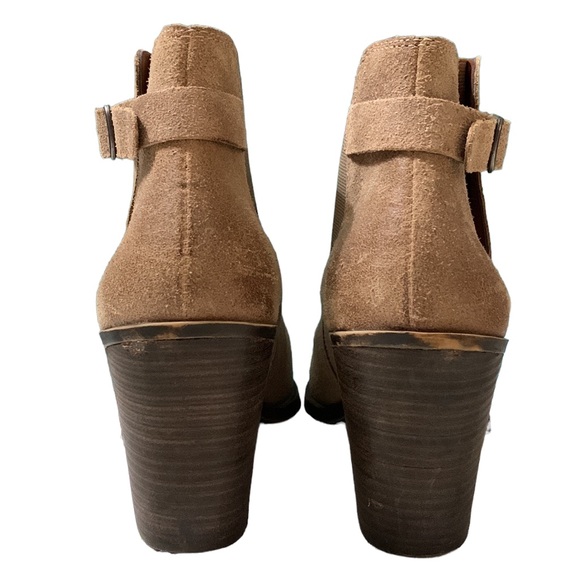 Lucky Brand Esperanza suede buckle stacked heel booties - Picture 10 of 16